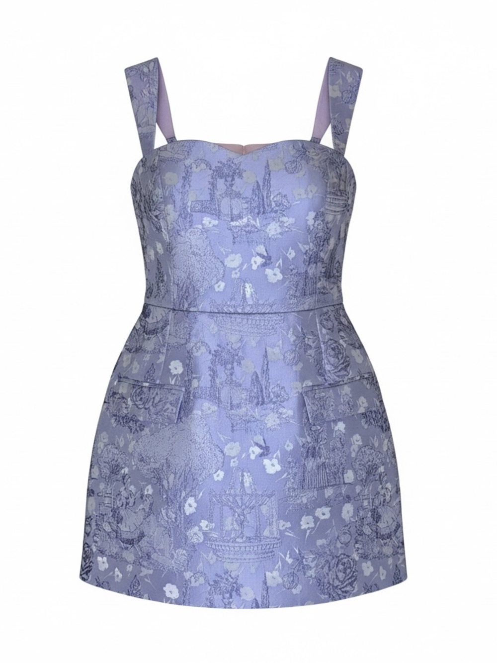 Amanda Uprichard Lilac Strap Romper Dress medium